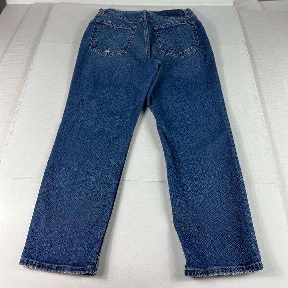 Abercrombie Fitch Jean Women 28x25* High Rise Ankle Straight Blue Denim Tag 29 S - Picture 9 of 16